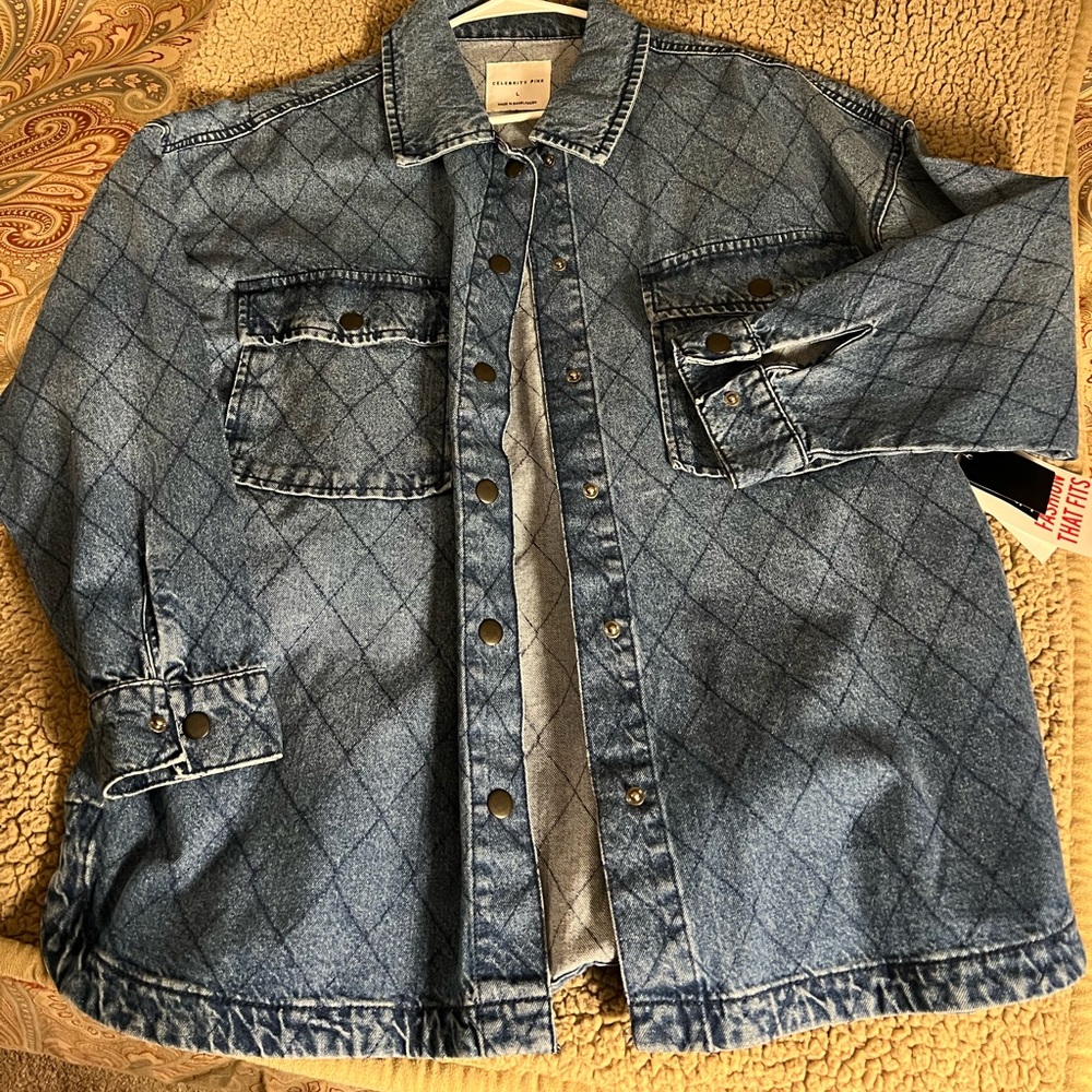 NWT Celebrity Pink jean shacket